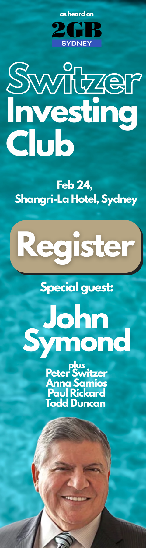 Switzer Investing Club Masterclass featuring John Symond AM